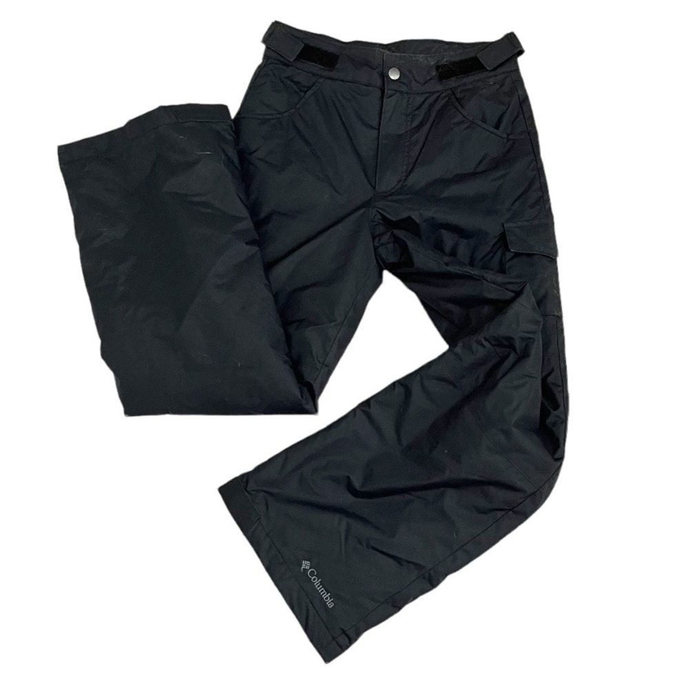 COLUMBIA Girls Black Starchaser Peak Snow Pants Size Medium 10/12 Ski Snowboard